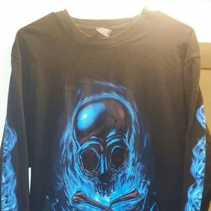 2000s skull Long sleeve